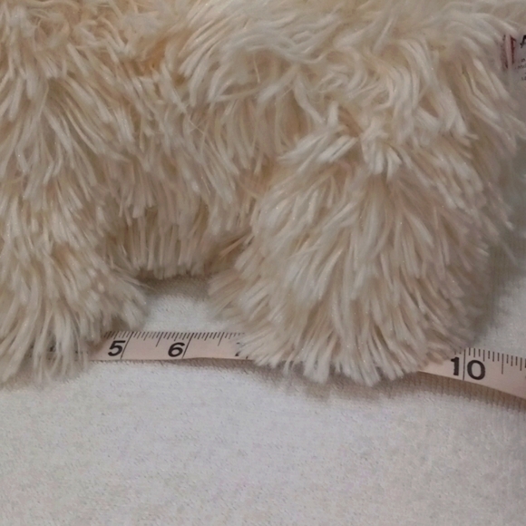 Liama/Alpaca Dan Dee Plush White Shaggy Hair W/ Red Scarf - Picture 6 of 6